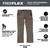 Milwaukee 4932502058 FREEFLEX Strech Work Trousers, Brown (Size 42)