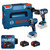 Bosch GSB18V-110C GDR18V-215 Cordless Twin Kit with 2x 5.0Ah Batteries, Charger and Case 0615A500A2