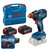 Bosch GDX18V-200 18V 200Nm 2-In-1 Combi Impact Gun with 2x 4.0Ah Batteries, Charger and L-Case