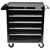 Excel 31638 5 Drawer Tool Chest Cabinet with Wheels Black Steel Storage