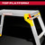 Excel 7947 Aluminium Hop up Step Ladder Odd Job Folding Stool Platform Workbench 700MM