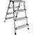 Excel 6456 Aluminium Stool Ladder 4 Tread Heavy Duty Folding Hop Up