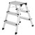 Excel 1606 Aluminium Stool Ladder Folding Hop Up 3 Tread