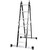 Excel 8077 12 Tread Steel Multi-Purpose Combination Ladder with Platform