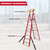 Excel 31135 Electricians Fibreglass Podium Step Ladder 8 Tread 3.18m
