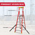 Excel 31134 Electricians Fibreglass Podium Step Ladder 6 Tread 2.61m