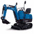 Scheppach EXC815 Mini Excavator 8.5hp 1200mm Digging Depth