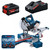 Bosch GCM 18V-254 D Mitre Saw with 1 x 8Ah Tabless Battery and EXAL18V-160 Charger
