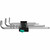 Wera 950PKL/9SMN Long B/End Chrome Plated Hex Key Set 1.5-10 (9 Pieces)