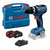 Bosch GSB18V-65 18V Professional Combi Drill with 2x 4.0Ah Batteries, Charger and L-Boxx