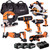 Evolution 7 Piece 18V Tool Kit with 3x 4.0Ah Batteries, Charger and 2x Bags