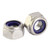 M6 Bright Zinc Hex Nuts with Nylon Inserts | Toolden