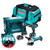 Makita Triple Pack With Combi, Impact Driver And Angle Grinder| Toolden