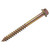 Spectre M8 x 100mm Coach Screws Yellow Zinc Plated