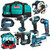 Makita MAK6KIT4X4 18V LXT Cordless 6pc Kit with 4x 4.0Ah Batteries