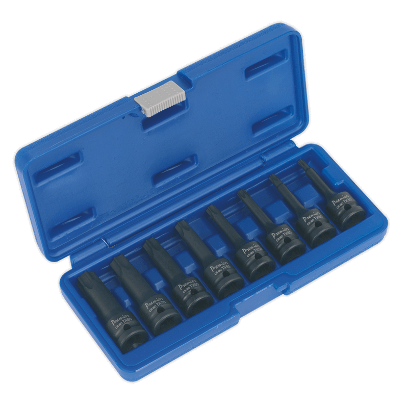 Sealey AK5602 Impact TRX-Star* Socket Bit Set 8pc 1/2"Sq Drive
