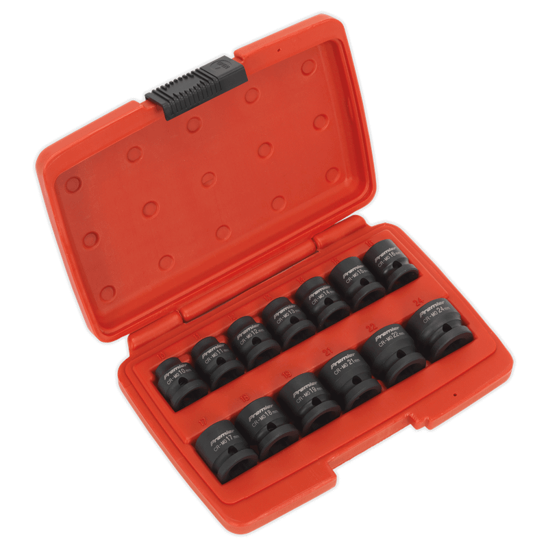 Sealey AK5613LP Impact Socket Set 13pc 1/2"Sq Drive Low Profile Metric