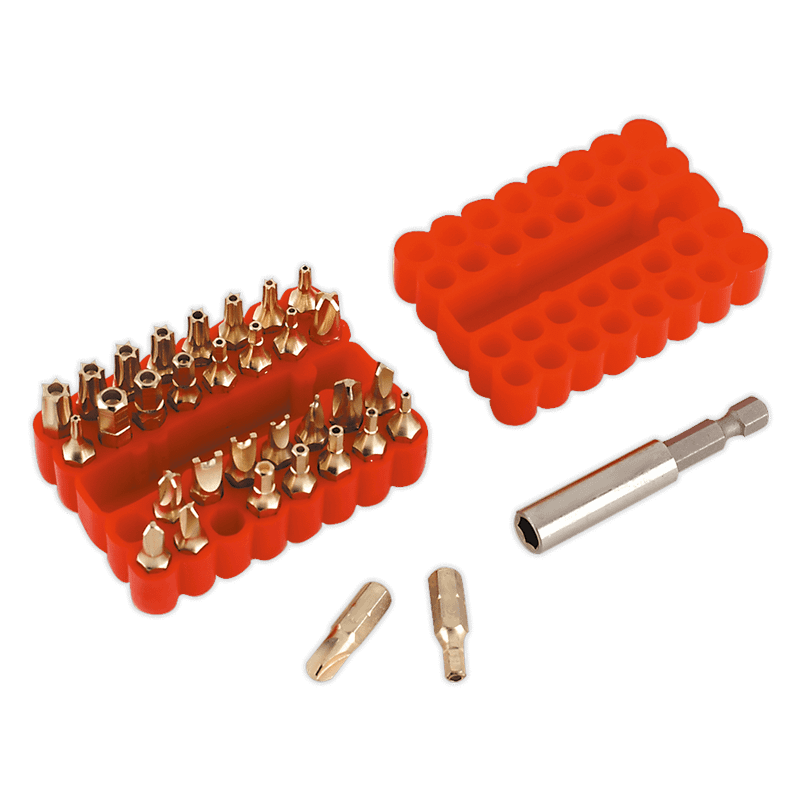 Sealey AK614 Security Bit & Magnetic Adaptor Set 33pc