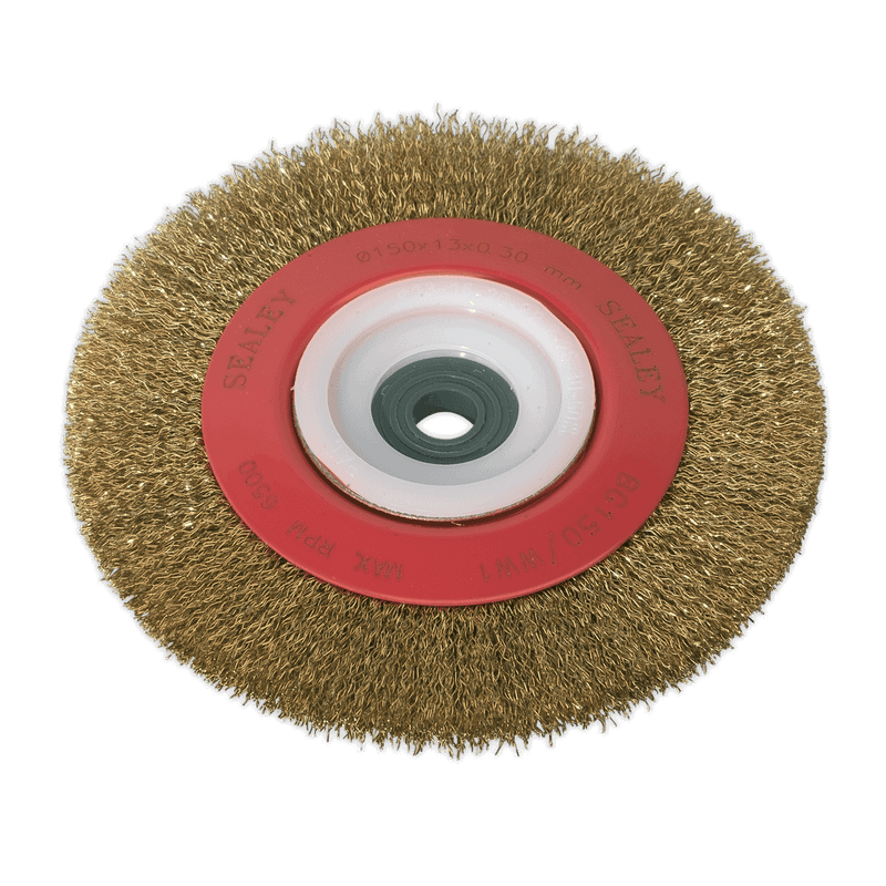 Sealey BG150/WW1 Wire Wheel 150 x 13mm 13mm Bore Narrow