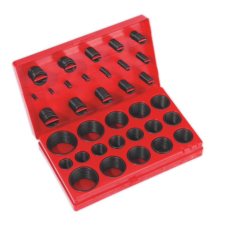 Sealey BOR419 Rubber O-Ring Assortment 419pc - Metric