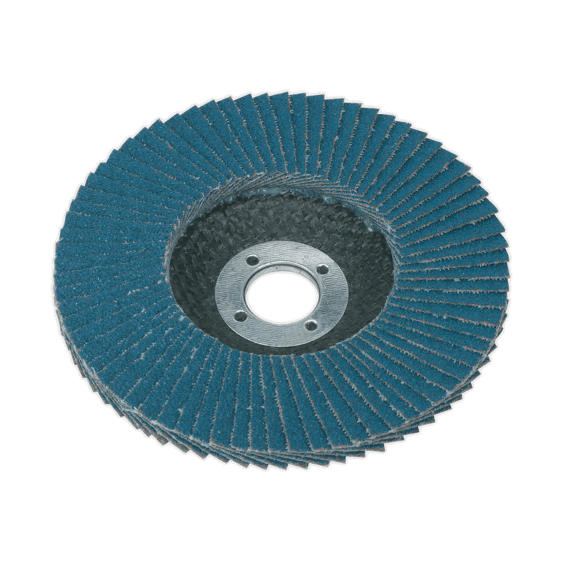 Sealey FD10040 Flap Disc Zirconium 100mm 16mm Bore 40Grit