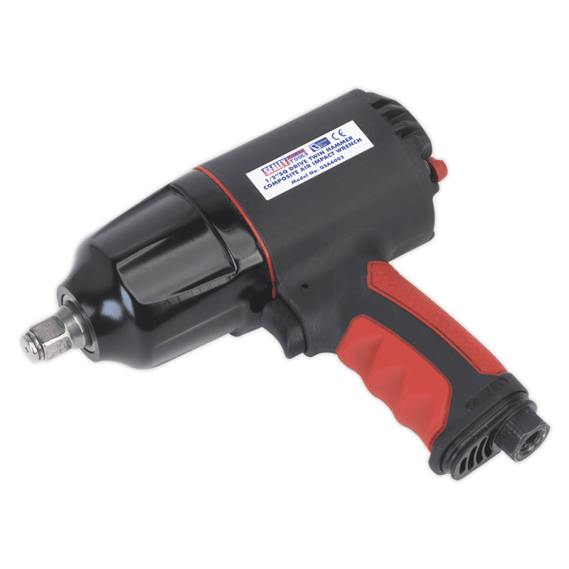 Sealey GSA6002 Composite Air Impact Wrench 1/2"Sq Drive Twin Hammer