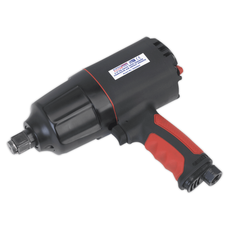 Sealey GSA6004 Composite Air Impact Wrench 3/4"Sq Drive Twin Hammer