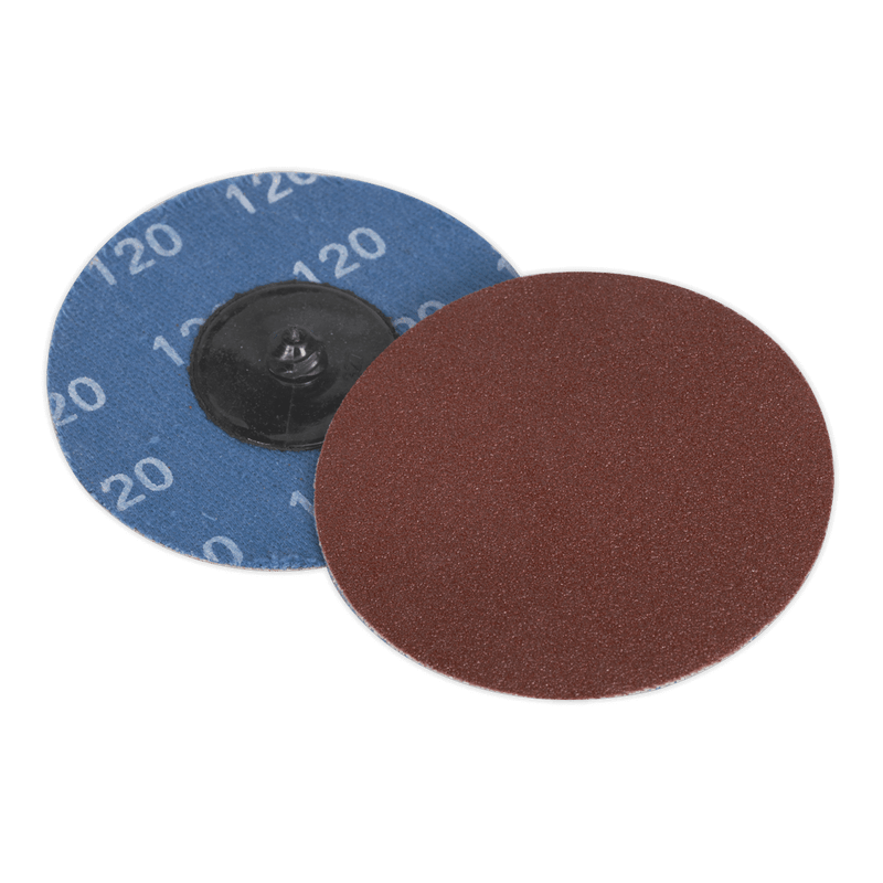 Sealey PTCQC75120 Quick Change Sanding Disc 75mm 120Grit Pack of 10