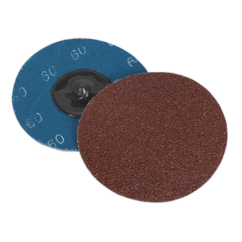 Sealey PTCQC7560 Quick Change Sanding Disc 75mm 60Grit Pack of 10