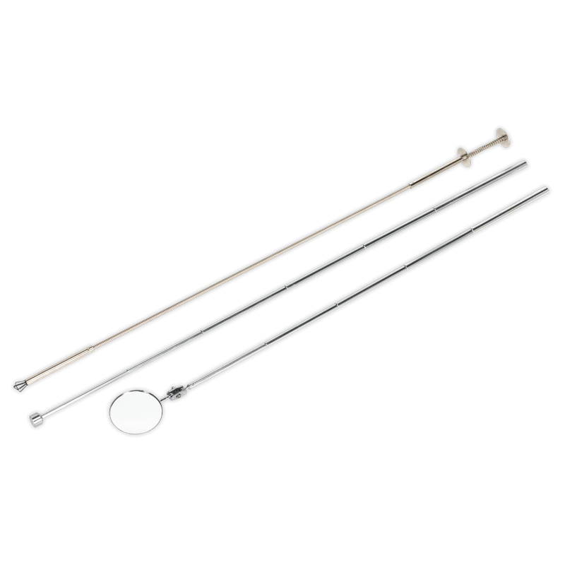 Sealey S0949 Magnetic Pick-Up, Flexible Claw & Inspection Tool Set 3pc