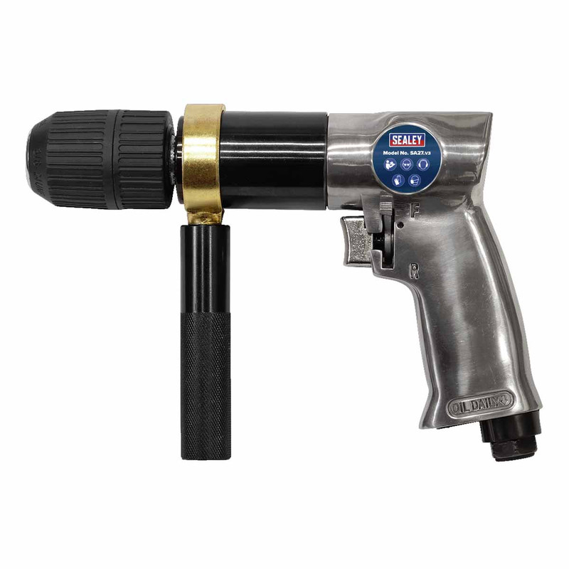 Sealey SA27 Air Drill 13mm 700rpm Reversible Keyless Chuck