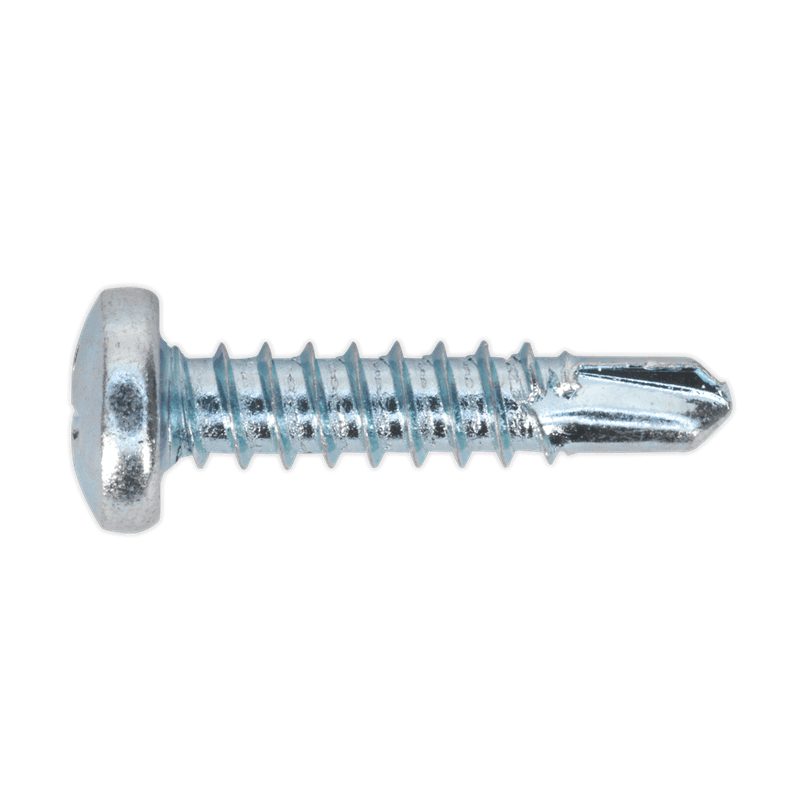 Sealey SDPH4219 Self Drilling Screw 4.2 x 19mm Pan Head Phillips Zinc D7504N Pack of 100
