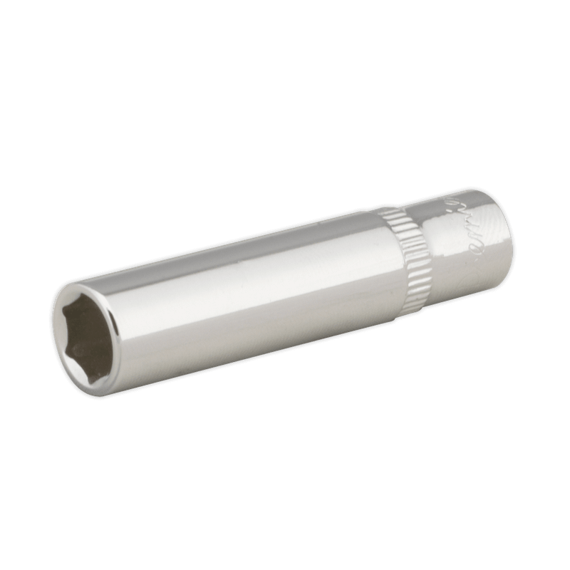Sealey SP1408D WallDrive Socket 8mm Deep 1/4"Sq Drive Fully Polished