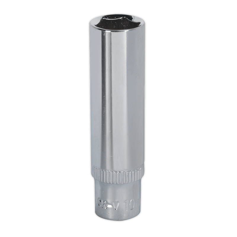 Sealey SP1410D WallDrive Socket 10mm Deep 1/4"Sq Drive Fully Polished
