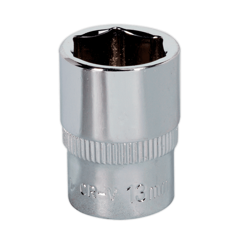 Sealey SP1413 WallDrive Socket 13mm 1/4"Sq Drive Fully Polished