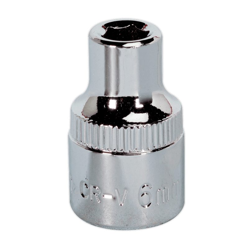 Sealey SP3806 WallDrive Socket 6mm 3/8"Sq Drive Fully Polished
