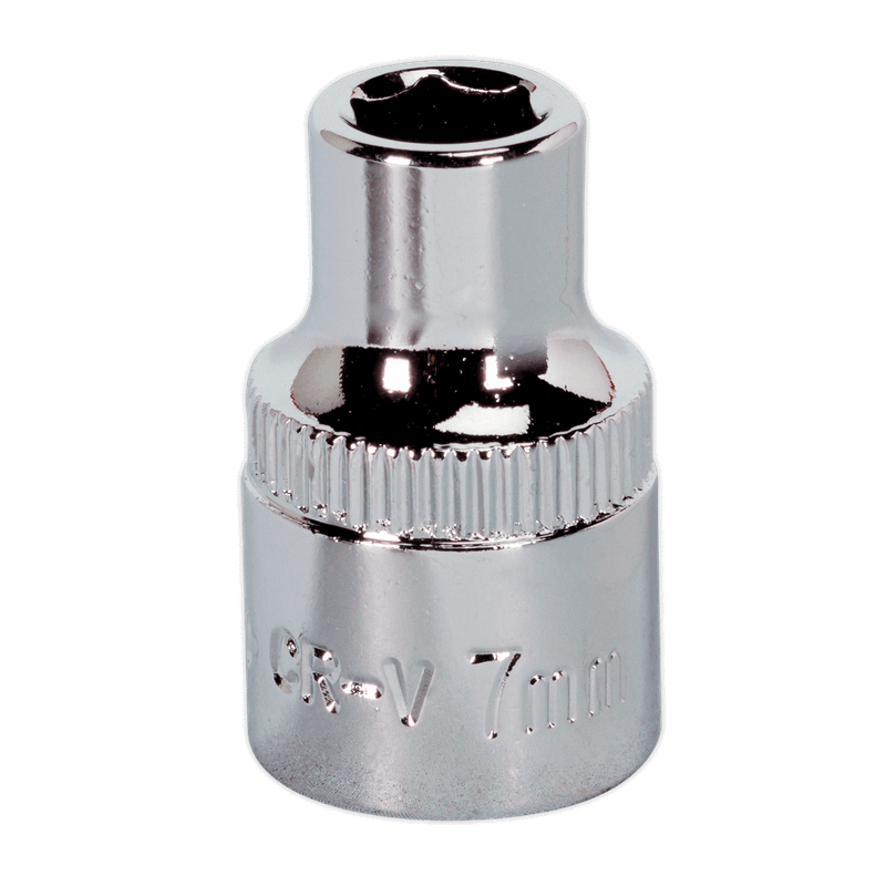 Sealey SP3807 WallDrive Socket 7mm 3/8"Sq Drive Fully Polished