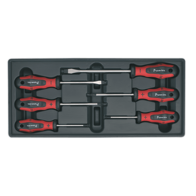 Sealey TBT14 Tool Tray with Screwdriver Set 6pc