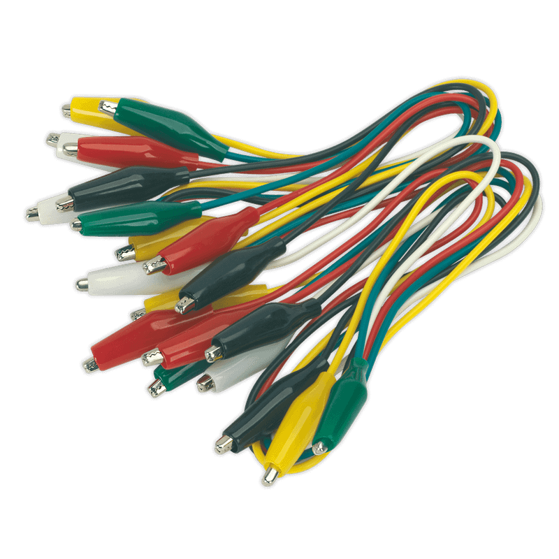 Sealey VS222 Jumper Test Lead Set 5 Pairs - 450mm