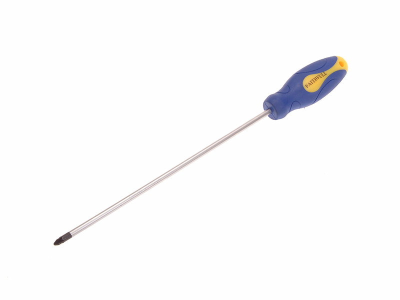 Faithfull FAISDPZ2L Soft Grip Long Reach Screwdriver Pozidriv Tip PZ2 x 250mm