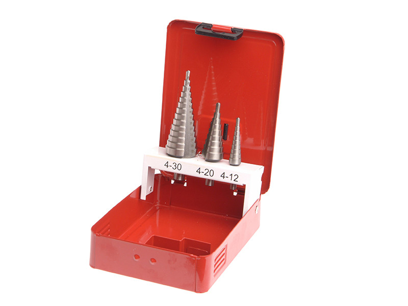 Faithfull FAISDSET3 HSS Step Drill Bit 4-30mm (3 Pack)
