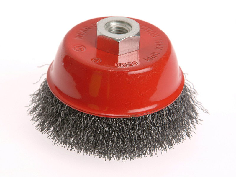 Faithfull FAIWBC75S Stainless Steel 75mm Wire Cup Brush M14 x 2 0.30mm