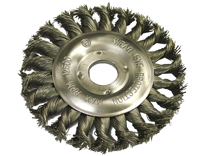 Faithfull FAIWBCT125 Circular Wire Brush 125 x 12mm 22.2mm Bore 0.50mm