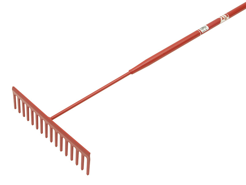 Faithfull FAIASP Tubular Steel Shaft Asphalt Rake 16 Flat Teeth