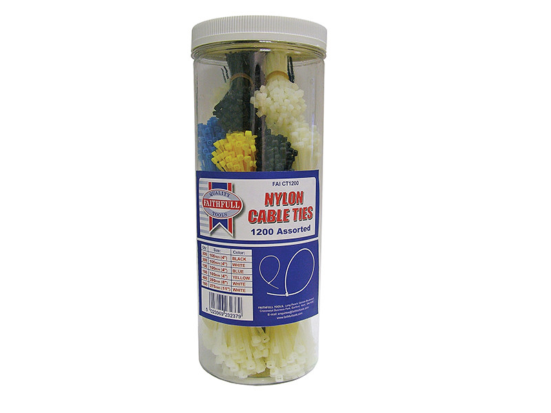 Faithfull FAICT1200 Cable Ties (1200 Pack)