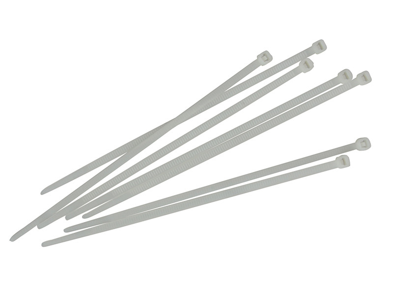 Faithfull FAICT150W Cable Ties White 3.6 x 150mm (100 Pack)