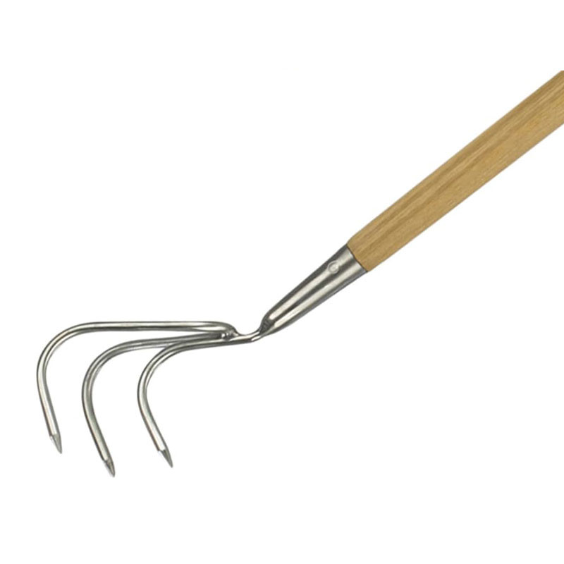 Kent & Stowe K/S70100042 Stainless Steel Long Handled 3-Prong Cultivator^ FSC | Toolden