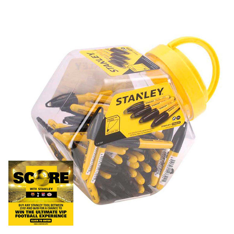 Stanley Tools STA147324 Mini Fine Tip Marker Black