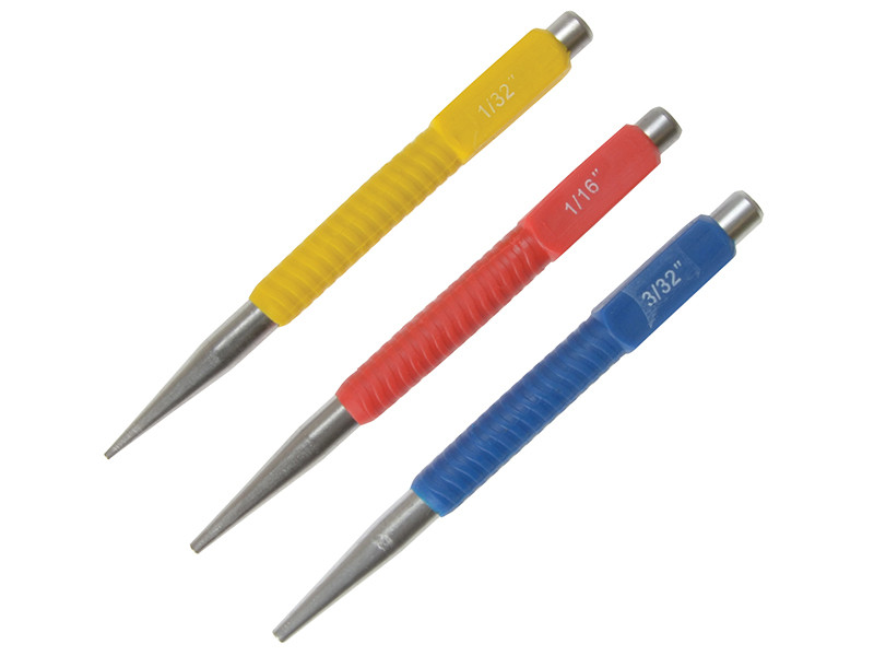 BlueSpot Tools B/S22445 Nail Punch Set 3 Piece | Toolden