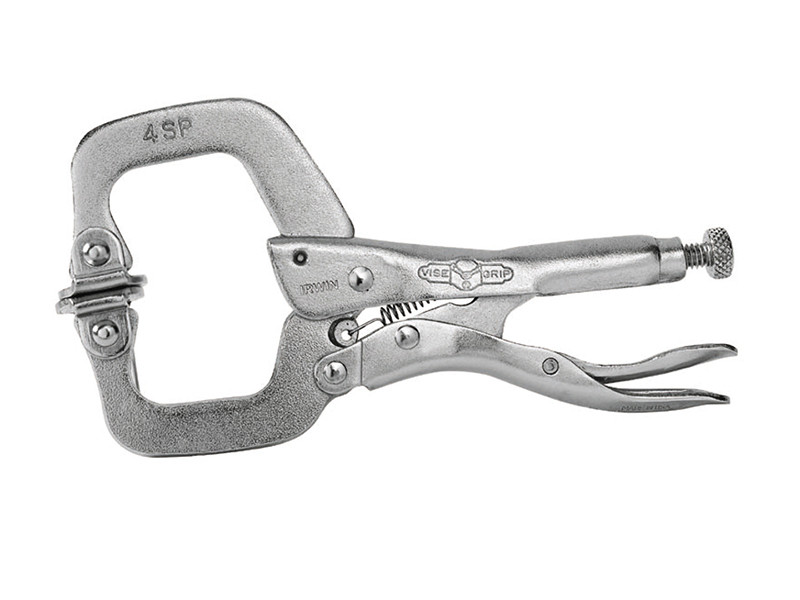 IRWIN Vise-Grip VIS4SP 4SP Locking C Clamp Swivel Pad 100mm (4in) | Toolden